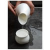 White Bone Ceramic Sake Set with 4 Cups Distilled Spirits