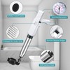 Electric Toilet Plunger, Biupky Electric Air Plunger for Drain, Sink
