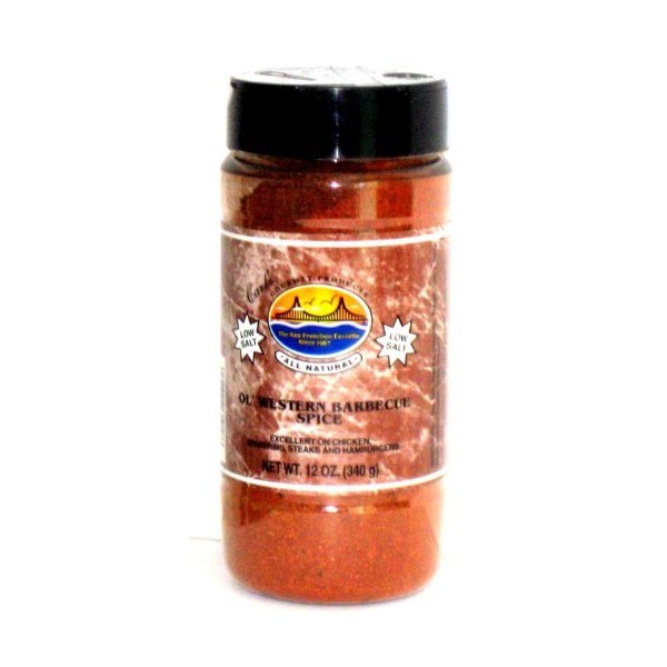 Carl's Gourmet All Natural Ol' Western Barbeque Spice LOW SALT - 12 Oz