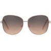 Men's Aviator Sun Glasses Designer Metal Frame 30416, Brown Gold