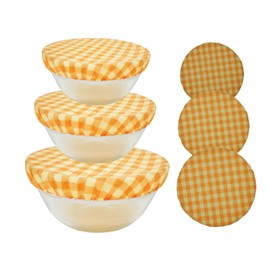 TNDCKP Reusable Beeswax Bowl Covers for Bread Proofing | Organic Cotton + Beeswax Bowl Covers (8/10 / 12 inch)|Stretch Sourdough Cover, Compostable