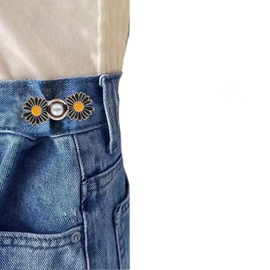 Jean Button Pins, Adjustable Jean Button, Detachable Jean Button Pin, No Sewing Required, Perfect Fit Instant Jean Button.
