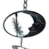 80-Inch Metal Rain Chain with 6 Celestial Crescent Moon &