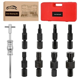 GOOACC 9PCS Blind Inner Bearing Puller Set, Slide Hammer with Expandable Collets 8-32MM Blind Hole Collet Bearing Slide Hammer Puller Set Internal Pilot Bearing Removal Tool for Axles Bearings, Red