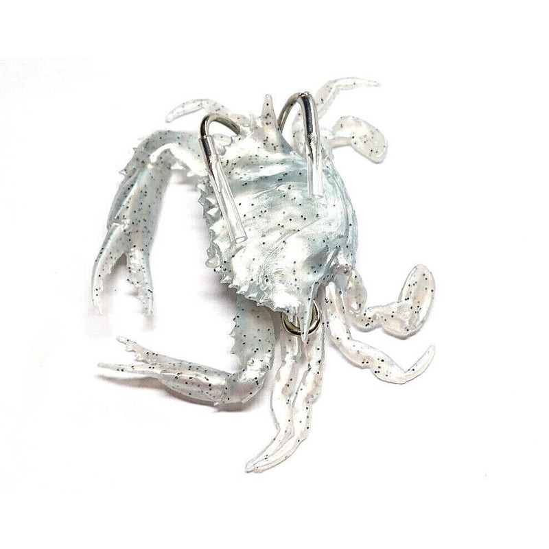 Soft 3D Crab 100mm 19g 4/0 Double Hook Wreck Jig