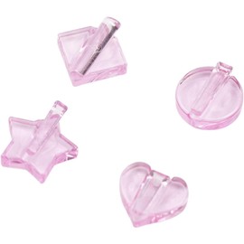 4 Stück rosa Nagel-geprägte Formen Metallrahmen Biegen Nagelwerkzeug 3D-Nagelkunst-Nagelaufkleber Biegevorlagen Stern Herz Nagelkunst Biegeausrüstung für Salon und Zuhause DIY Nageldesign, falsche