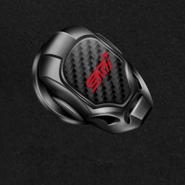 MUTOO Engine Push Button Cover For STI Subaru Car Start Stop Button Switch Decorative Cover Switch Cover Car Start Button Ring Engine Push Ring Engine Starter Cover Zinc Alloy + Carbon Fiber 3D