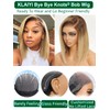 KLAIYI Bye Bye Knots Glueless Wig Blonde with Brown Roots