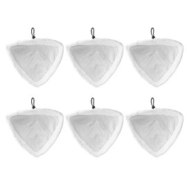 WANGCL Pack of 6 Steam Mop Pads, for X5 H2O h20 S302 S001 Microfiber Steam Mop Pads Washable Replacement Pads Compatible with Steam Mops With Cleaning Cloth