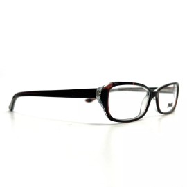 Sferoflex 1517 C298 Eyeglasses Frames Black Red Rectangular Cat Eye 54-15-140