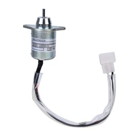 MUNEFE Fuel Shut Off Solenoid, Driving Coil Shut Off Solenoid, 12V Excavator Fuel Shut Off Solenoid Accessories for Various Vehicles and Equipment