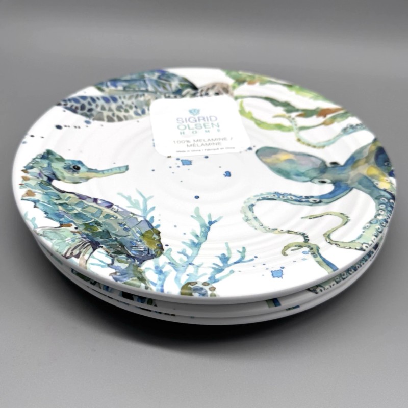 Sigrid Olsen x4 Sigrid Olsen Sea Turtle Melamine Salad Plate