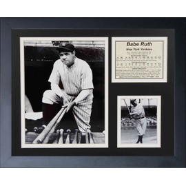 Legends Never Die Babe Ruth On Steps Framed Photo Collage, 11x14-Inch,11121U
