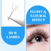 GEMERRY Volume Eyelashes, 3D W-Shaped Pre-Fanned Eyelash Extension, 0.07 mm,