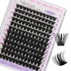 CALAILIS Eyelash Extensions, 144 Pieces, D Curl, DIY Individual Eyelashes,
