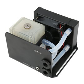 CPU Water Cooler Pump, 450L H PC Water Cooling Integrated Mute, G1/4 Threaded PC CPU Water Cooling System Heat Exchanger with Fans for CPU PC Water Cool System