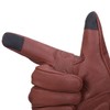 Harssidanzar Winter Motorcycle Gloves,Mens Long Gauntlet Leather Full Finger Touchscreen