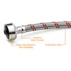 Beaquicy Washer Stainless Steel Hoses with 90 Degree Elbows -