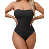 USEASY Thong Shapewear Tummy Control Shapewear Bodysuit Strapless Bodysuit Seamless