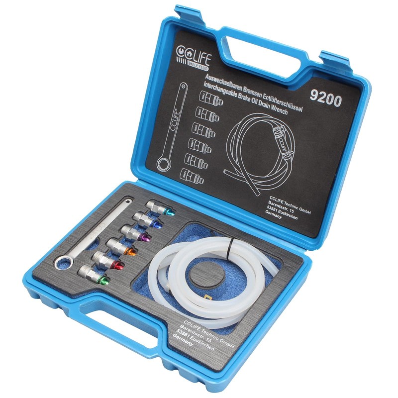 Cclife 8-Piece Brake Bleeding Key, Bleeder Key, Brake Bleeder Tool,