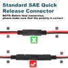 ​HUIQIAODS 8FT/2.5M 14AWG SAE to Battery Alligator Clip Wire Harness