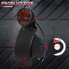 Amazicha 3/4" Motorcycle LED Tail Brake Light with Bracket, IP67