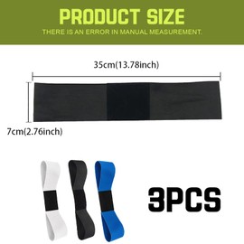 EujRcf 3 Pcs Golf Connection Band, Golf Swing Training Aid, Golf Training Aids for Posture Correction and Strength Training, Connection Band Golf, Suitable for Men and Women (Black, Blue, White)