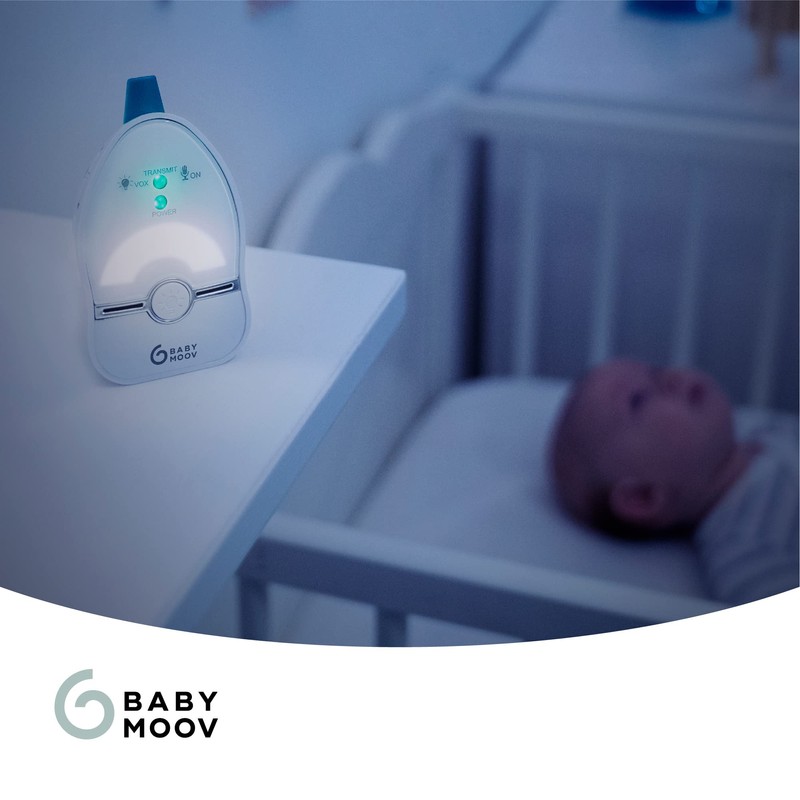 Babymoov Easy Care Baby Monitor Audio, 500 m range, night