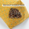 ZHIWEIKJ Buckwheat Pillow, Organic Buckwheat Pillow Neck Roll Pillow Cervical