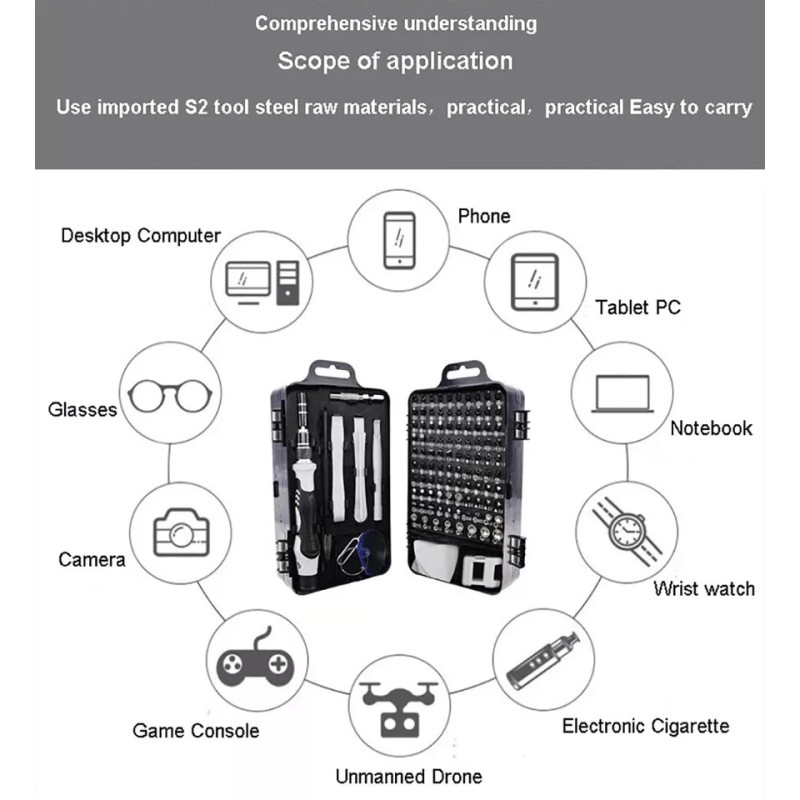 Kingsdun Screwdrivers Tool Kit For Clock Smart Watch GPS Diving