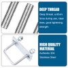 U-Bolts 4pcs Square Brackets U Bolts U-Clamp M8 Bolts U-Bolts