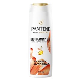 Pantene Shampoo, Anticaída+ para Cabello Débil con Caída+ Pantene Biotinamina B3 Pro-v Miracles con Vitamina B3 y Biotina 300 ml