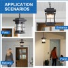 EERU Motion Outdoor Pendant Light Fixture with Dusk to Dawn