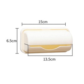 2 PCS Wall Mount Trash Bags Storage Box Garbage Bag Dispenser for Kitchen Bathroom Plastic Bags Container Organizer Grocery Bag Holder (White)