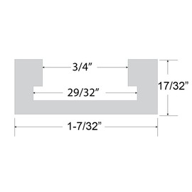 Peachtree Woodworking Supply 1031 32 Inch Aluminum Miter Track