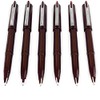 Pentel JM20 Stylo Disposable Fountain Pens, Sepia Ink, Pack of