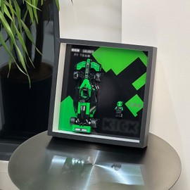 iLuane Display Wallboard for Speed Champions Kick Sauber Team C44 Race Car Toy - Building Set 77247 , Adult Collectibles Wall Mount, Home or Office Décor (No Car Included)