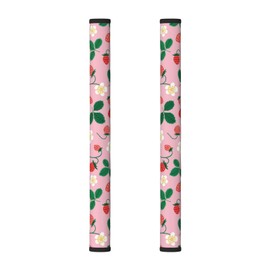 Refrigerator Door Handle Covers, Cute Strawberry Fridge Handle Cover Set of 2 Kitchen Appliance Handle Covers Protector for Fridge Microwave Stove Oven Dishwasher