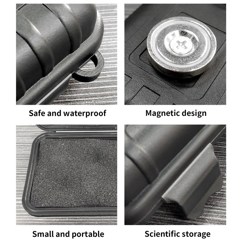 Xiciki Magnetic Key Box, Waterproof Magnetic Key Hide for Outdoors,