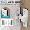StickNGo Heavy Duty 90 Degree Barn Door Lock, Zinc Alloy