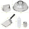 HULISEN Smashed Burger Kit, Burger Press, 12 Inch Basting Cover,