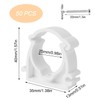 Pack of 50 M25 Pipe Clamps 25 mm White PPR