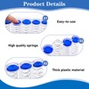 Coin Box with 5 Compartments, Transparent Coin Holder Car, Change