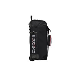Boombah Rolling Catchers Superpack Baseball/Softball Gear Bag - 23-1/2" x 13-1/2" x 9-1/2" - Homerun Baseball White/Black/Red - Telescopic Handle - Holds 4 Bats - Wheeled Version