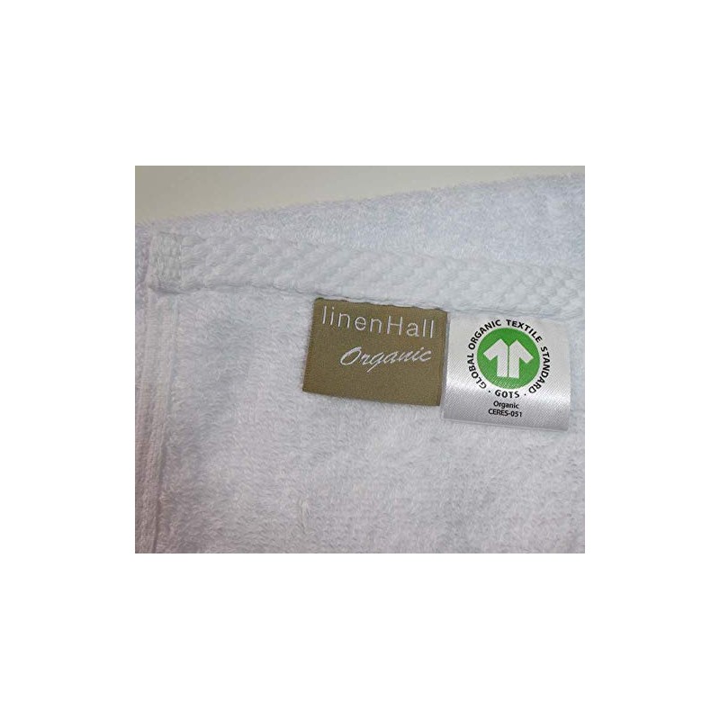 linenHall 500gsm, Combed Organic Cotton Hand Towels in Charcoal