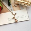 Wendalern Rose Flower Pendant Necklace 3D Rose Necklace Boho Flower