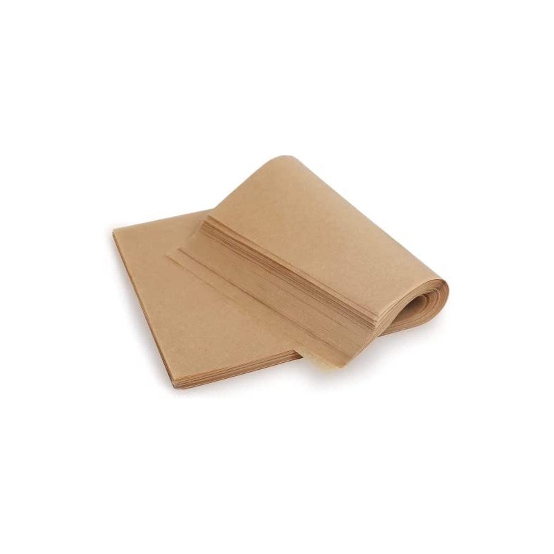 100 Sheets 25 * 35cm Brown Pre-Cut Baking Parchment Paper