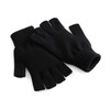 Beechfield Unisex's B491 Fingerless Gloves, Black, one-size