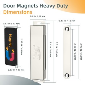 Cabinet Door Magnets Heavy Duty 90lb Jiayi 4 Pack Magnetic Cabinet Catch Stainless Steel Door Magnetic Latches Heavy Duty Magnetic Cabinet Latch for Kitchen Cupboard Closure