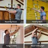 Telescoping Extension Ladder 12.5FT, Aluminum Telescopic Ladders with Carry Bag
